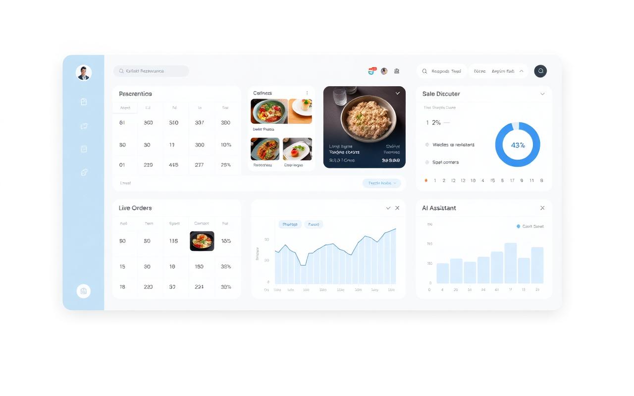 Интерфейс продукта AI Restaurant OS
