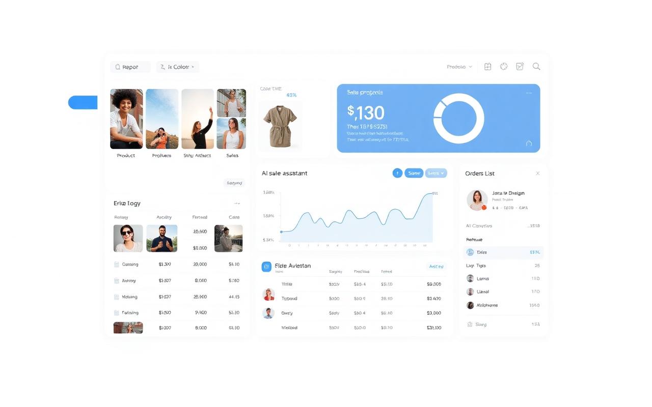 Интерфейс продукта AI Shop OS